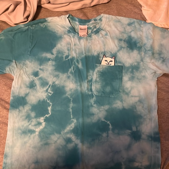 Ripndip Tops - Blue tie dye shirt